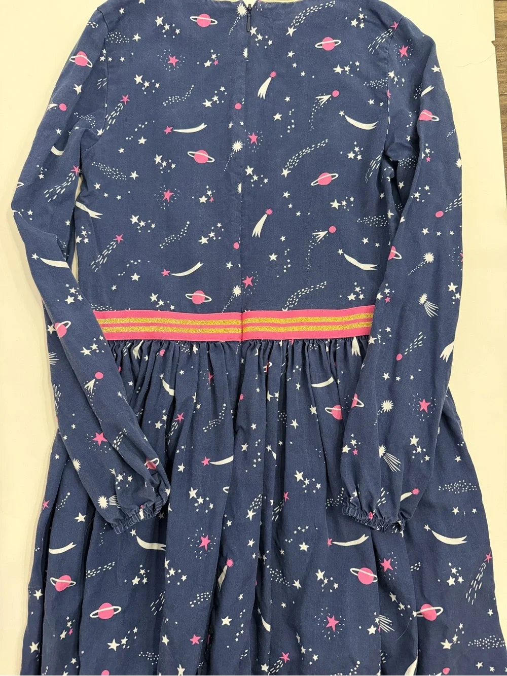 Mini Boden space print long sleeve dress size 11/12